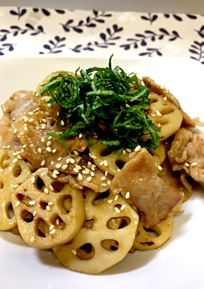 ☆シャキシャキ蓮根と豚肉の簡単甘辛炒め☆-レシピのメイン写真