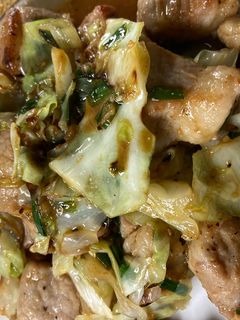 豚肉ステーキのキャベツガーリック炒め-レシピのメイン写真