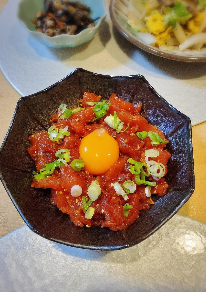 マグロのユッケ風-レシピのメイン写真