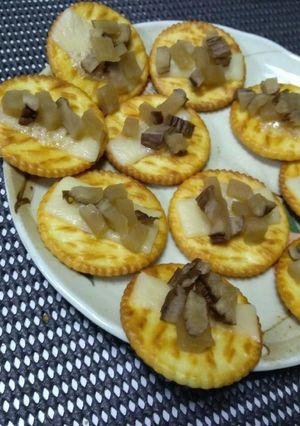 いぶりがっこととろけるスライスチーズ-レシピのメイン写真