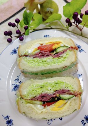 野菜たっぷりサンド-レシピのメイン写真
