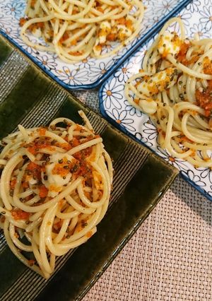 とんぶりとびっこパスタ-レシピのメイン写真