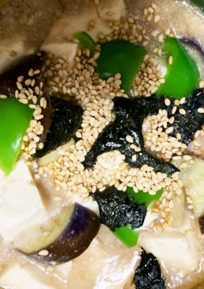全てレンジごろごろわさびソース麻婆豆腐風-レシピのメイン写真