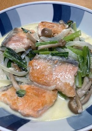 鮭のミルク煮-レシピのメイン写真