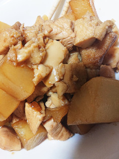 大根と胸肉と厚揚げの甘煮物-レシピのメイン写真