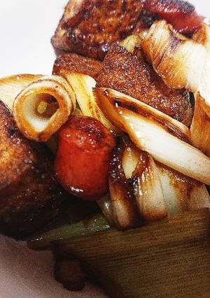 【風邪に効く】ネギと厚揚げの炒め物-レシピのメイン写真