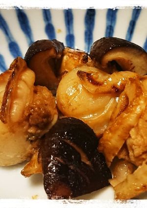 お弁当に☆椎茸とベビーホタテのソテー-レシピのメイン写真