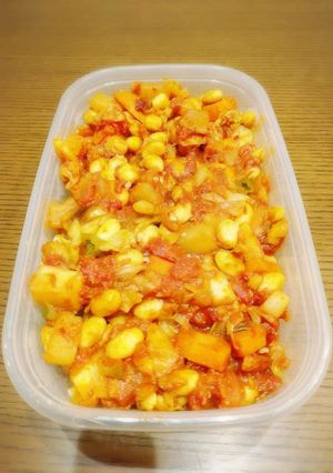 作り置き　彩を豊かに！！大豆のトマト煮-レシピのメイン写真