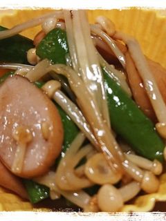 えのきとウインナーといんげんのソテー-レシピのメイン写真