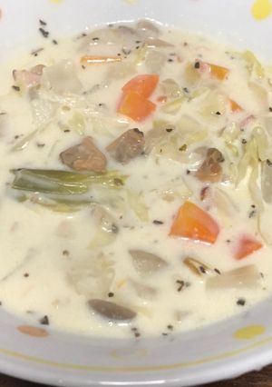 パスタソース缶でクラムチャウダー-レシピのメイン写真