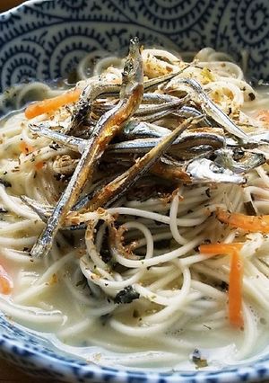 犬ご飯 豆にゅうめん-レシピのメイン写真