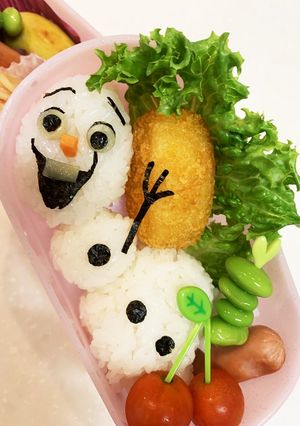 ディズニーキャラ弁☆オラフ-レシピのメイン写真