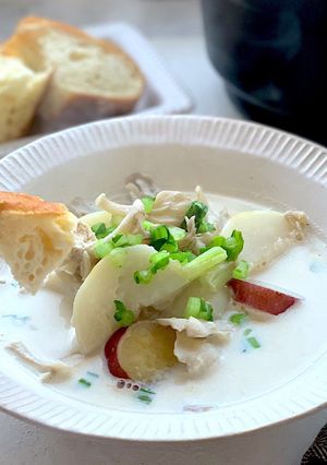 具沢山！蕪と舞茸の豆乳塩麹スープ-レシピのメイン写真