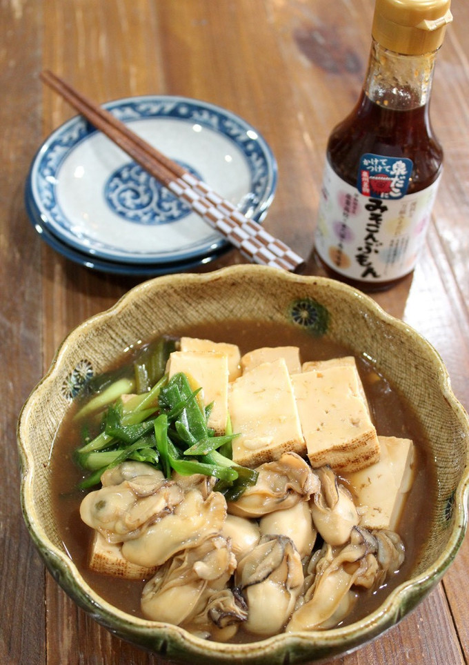 かきと焼き豆腐のすき焼き風-レシピのメイン写真