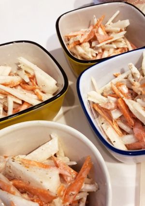 大根サラダ めんつゆとゴマ入り-レシピのメイン写真
