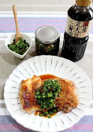パリパリチキンのニラ醤油だれ-レシピのメイン写真