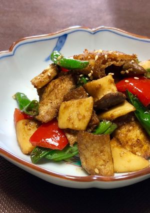 油揚げとインゲンの胡麻味噌炒め◆お弁当☆-レシピのメイン写真
