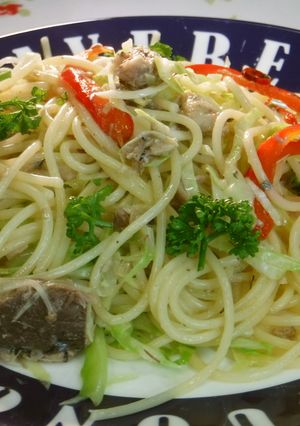 さば缶のスパゲティー-レシピのメイン写真