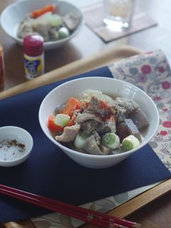 体ぽかぽか・酒粕いりのもつ煮-レシピのメイン写真