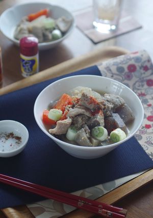 体ぽかぽか・酒粕いりのもつ煮-レシピのメイン写真