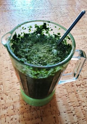 白菜の葉の青汁(簡単)-レシピのメイン写真