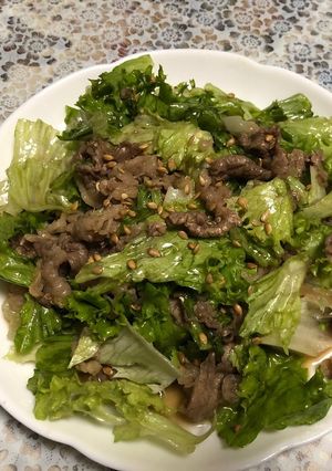 ネギ塩の焼肉サラダ-レシピのメイン写真