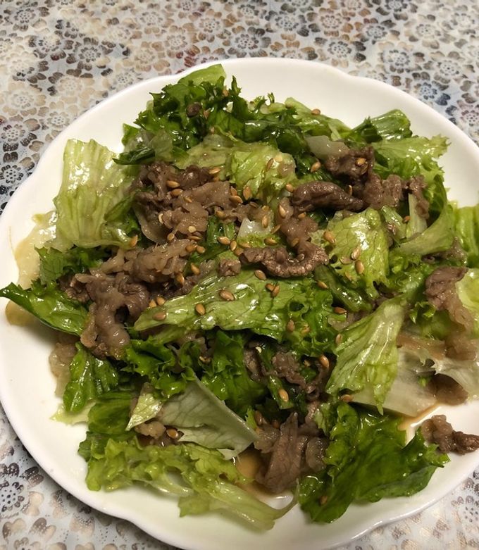 ネギ塩の焼肉サラダ-レシピのメイン写真
