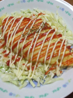 キャベツが美味☆ケチャマヨ納豆オムレツ-レシピのメイン写真