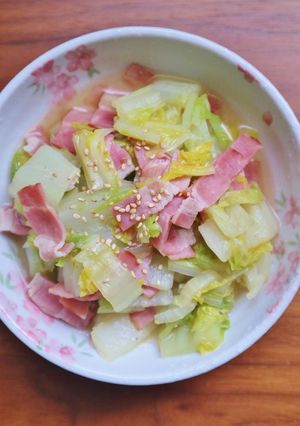 超簡単！白菜とベーコンのレンジ煮-レシピのメイン写真
