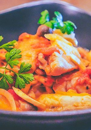 65℃ チキンのトマトクリーム煮-レシピのメイン写真