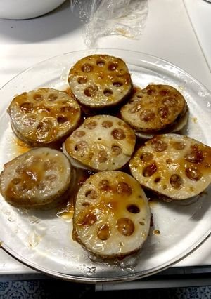 レンジでレンコンのはさみ蒸し-レシピのメイン写真