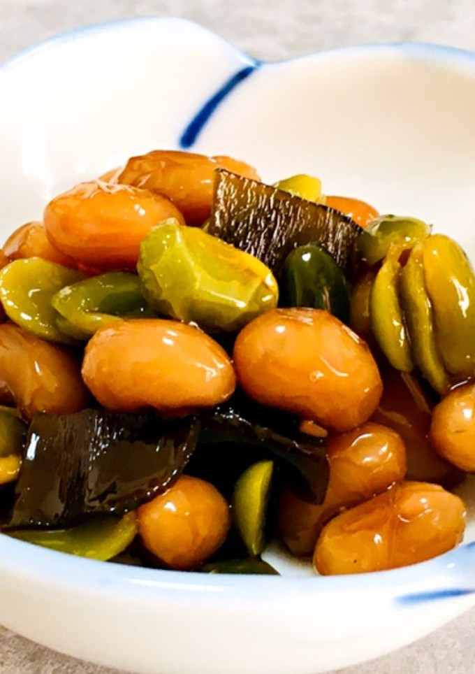 枝豆がアクセント♪簡単煮豆-レシピのメイン写真