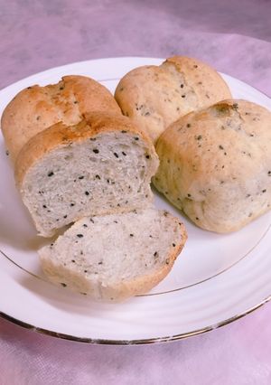 黒ごまのグラハム　ミニ食パン-レシピのメイン写真