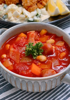 トマト缶でミネストローネ-レシピのメイン写真