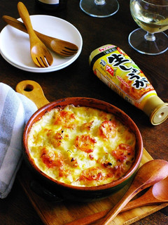 レンチンdeカリフラワーと海老のグラタン-レシピのメイン写真