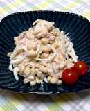 たまねぎヨーグルトと大豆のサラダ