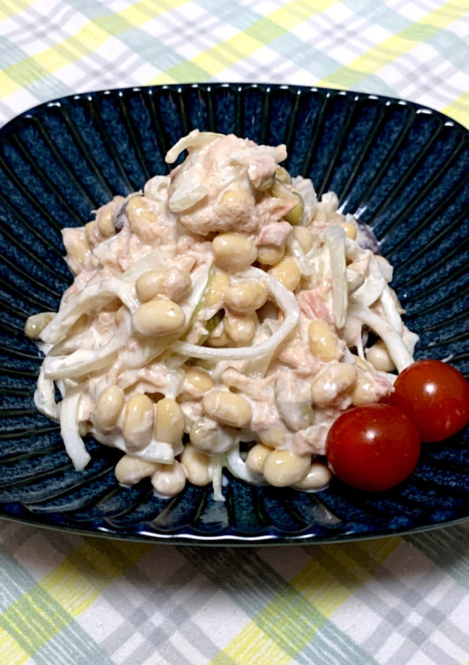 たまねぎヨーグルトと大豆のサラダ-レシピのメイン写真