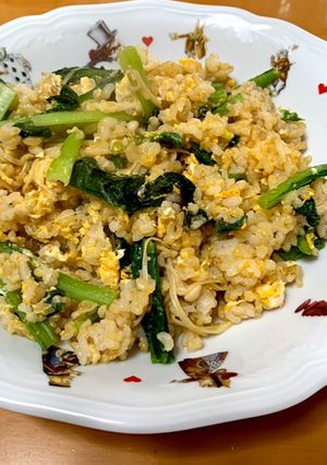 🥢小松菜と卵の炒飯-レシピのメイン写真