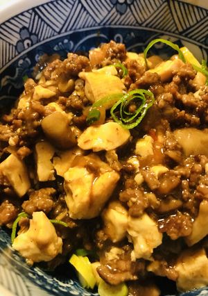 甜麺醤＆玉ネギの甘口な麻婆豆腐丼-レシピのメイン写真