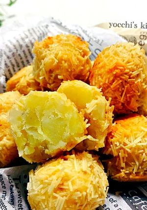 そうめんリメイク！パリパリ薩摩芋ボール-レシピのメイン写真