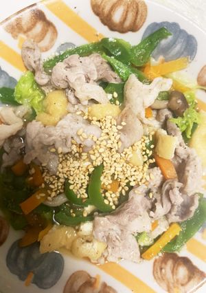 全てレンジ豚こま白菜塩だれガーリック蒸し-レシピのメイン写真