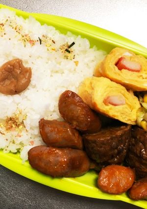 旦那弁当326♥ハンバーグ弁当!-レシピのメイン写真