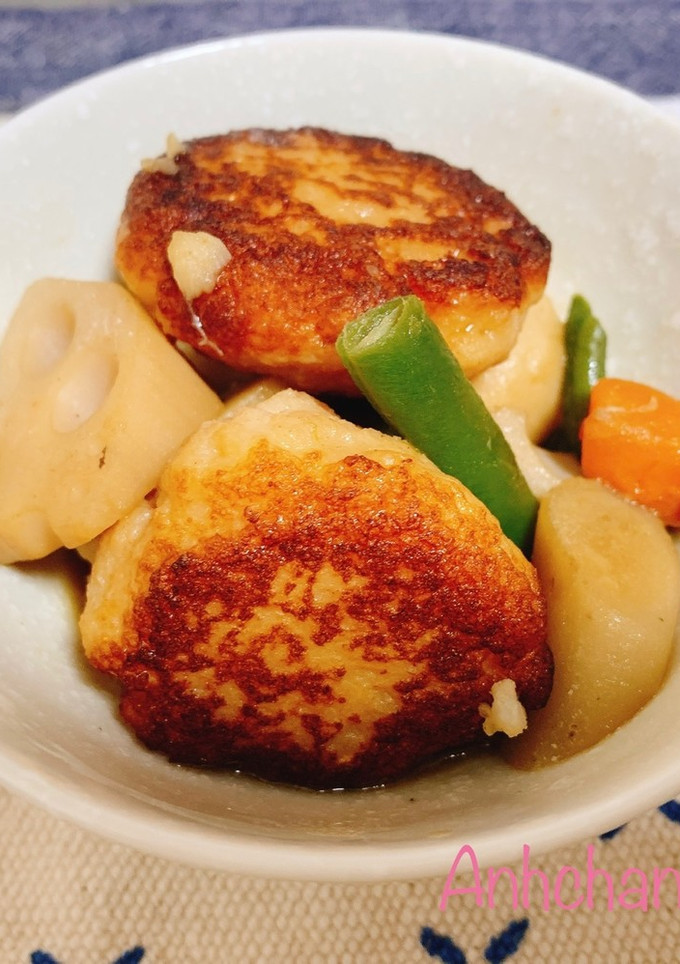 節約！すり身と和野菜の煮物-レシピのメイン写真