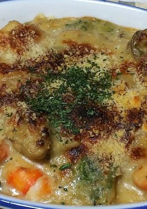 旨味がたっぷりの海鮮風グラタン-レシピのメイン写真
