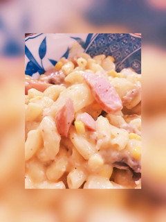 アレンジ☆余ったシチューでカルボナーラ-レシピのメイン写真