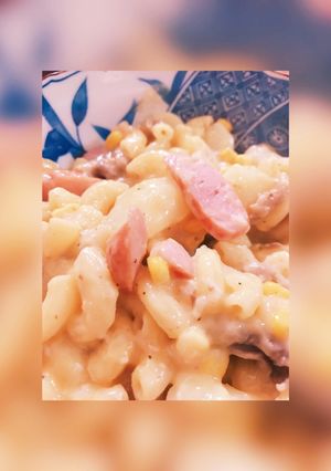 アレンジ☆余ったシチューでカルボナーラ-レシピのメイン写真