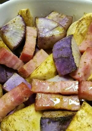 かぶら、大根、ベーコンのスパイスグリル♪-レシピのメイン写真