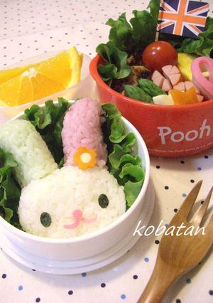 ウサハナのお弁当（キャラ弁）-レシピのメイン写真