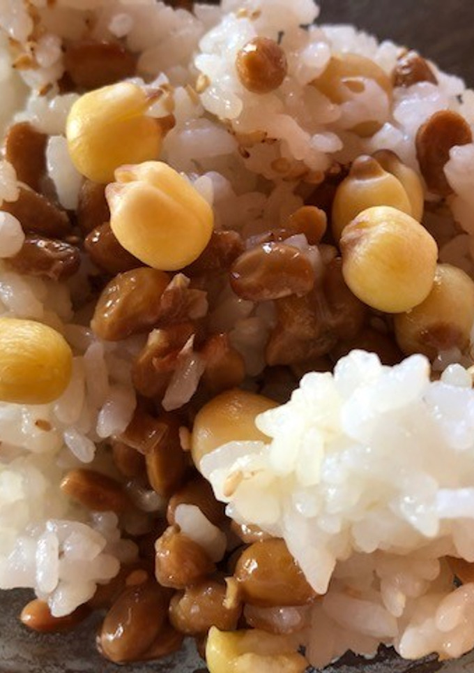 納豆と蓮の実のご飯-レシピのメイン写真