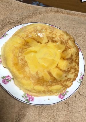 小麦粉×卵×水×砂糖☆簡単クレープ☆-レシピのメイン写真